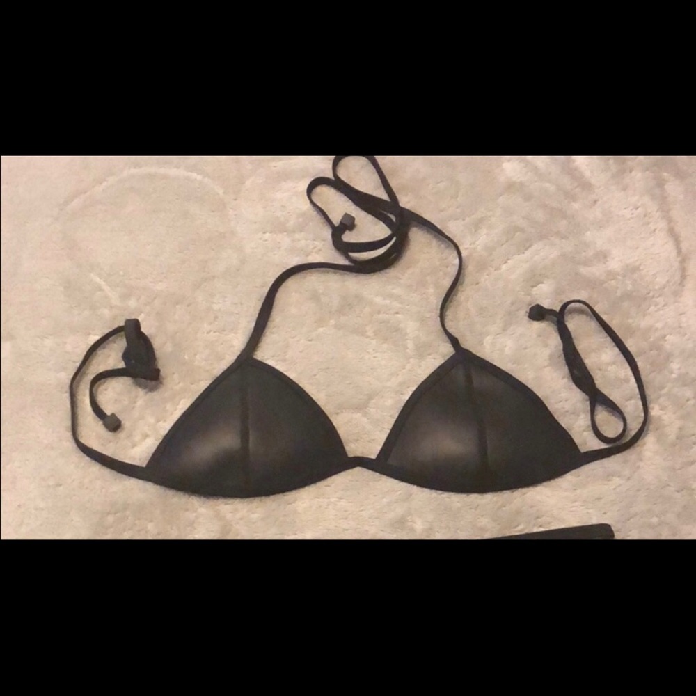 Black Triangl Swimwear Top